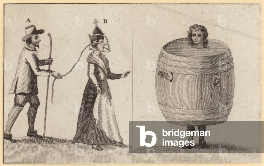 Ancient punishments of Newcastle (engraving)