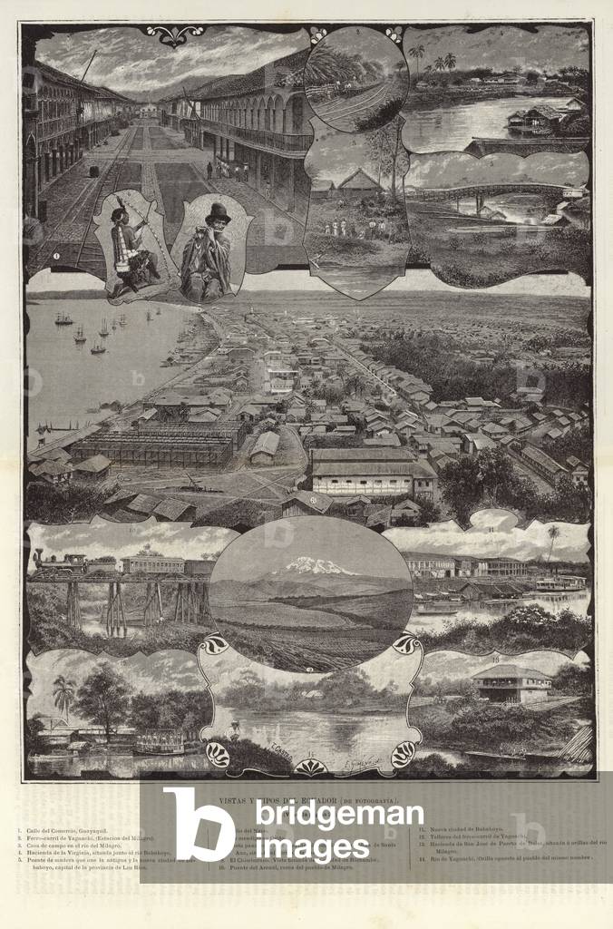 Views and Types of Ecuador (engraving)