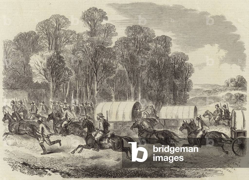 The last days of the Confederate Government (engraving)