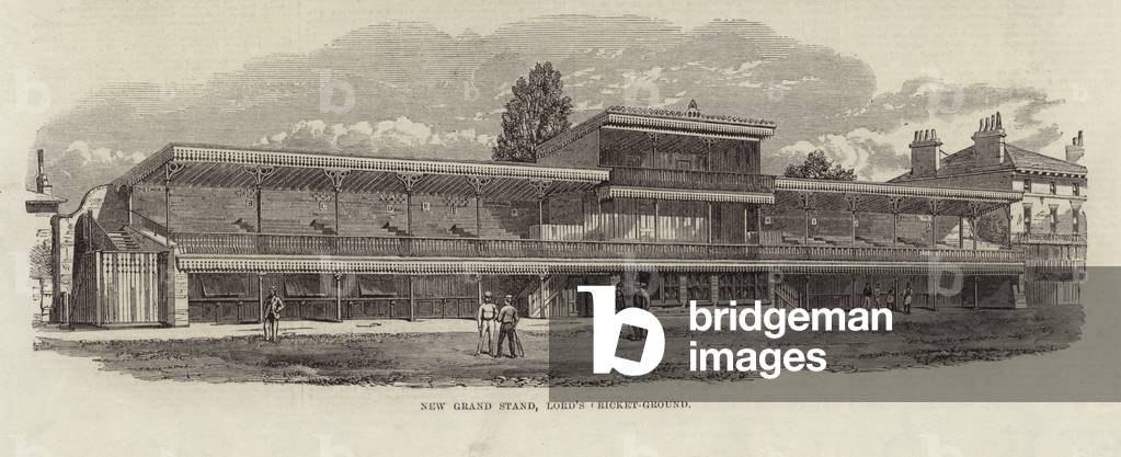 New Grand Stand, Lord's Cricket Ground (engraving)