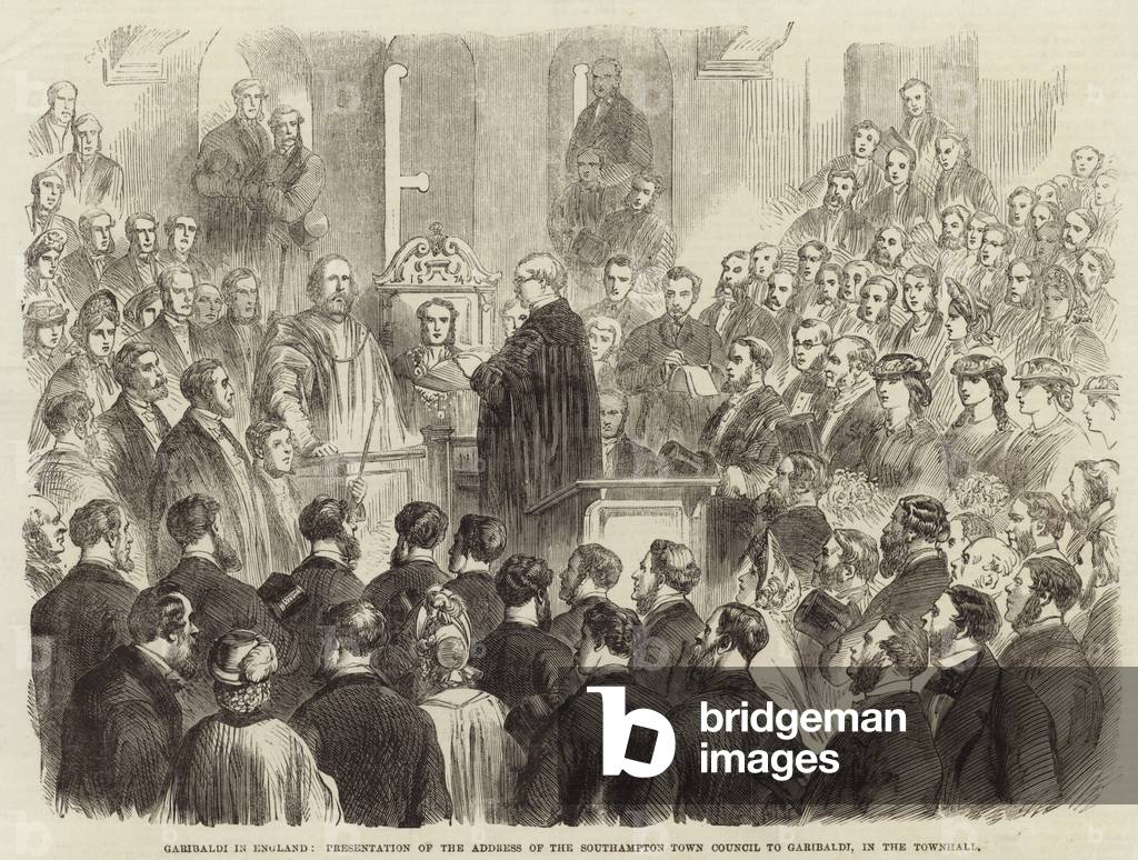 Garibaldi in England (engraving)