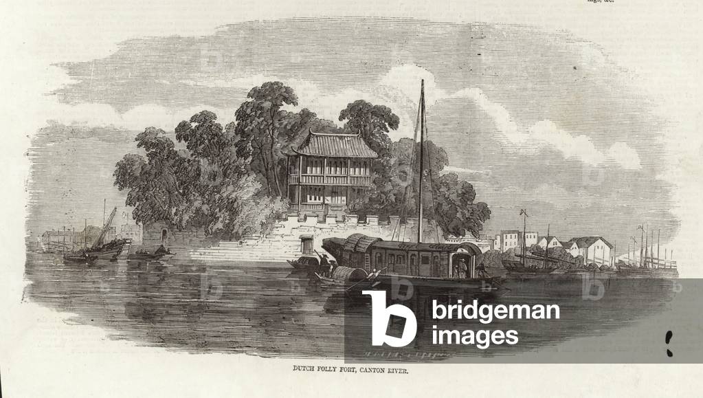 Dutch Folly Fort, Canton River (engraving)