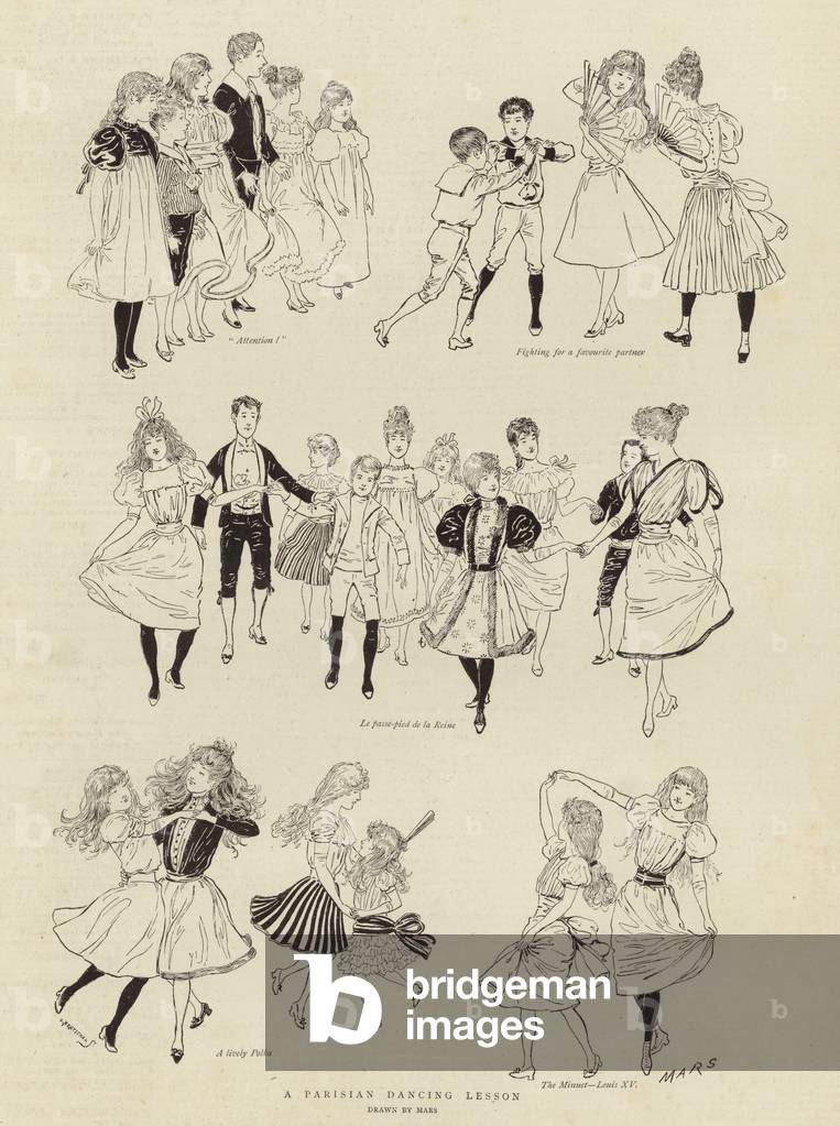A Parisian Dancing Lesson (engraving)