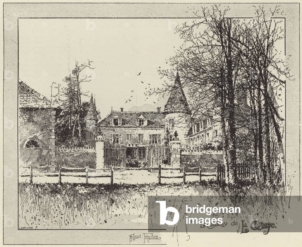 Residence of the late M Ferdinand de Lesseps (engraving)