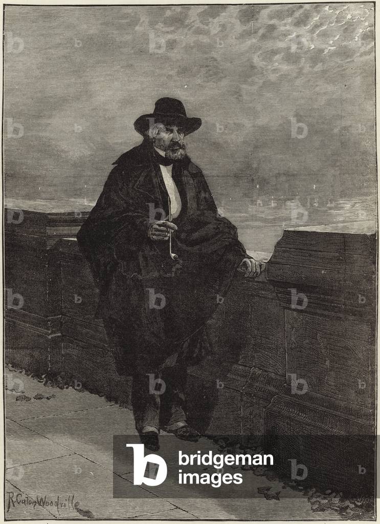 A moonlight night at Chelsea (engraving)