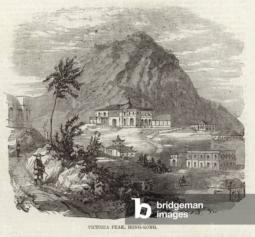 Victoria Peak, Hong Kong (engraving)