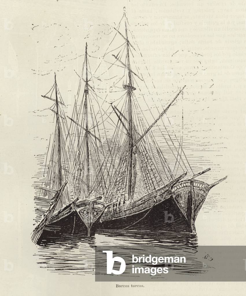 Turkish ships (engraving)