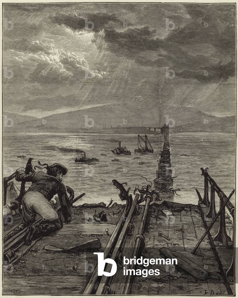 The Tay Bridge disaster (engraving)