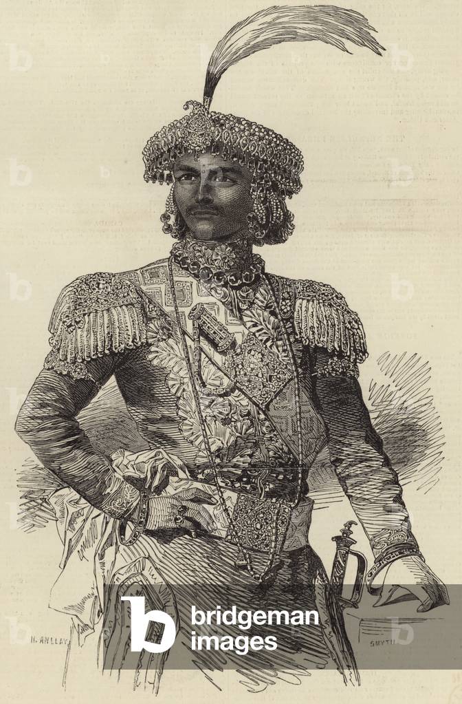 His excellence Jung Bahadoob (engraving)