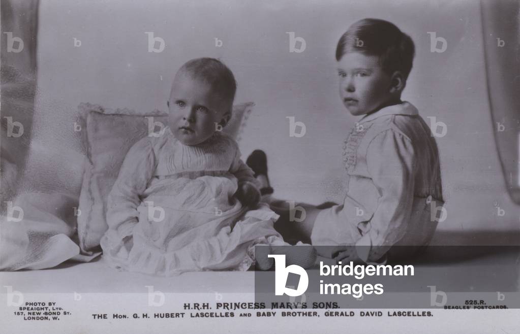 HRH Princess Mary's sons (b/w photo)