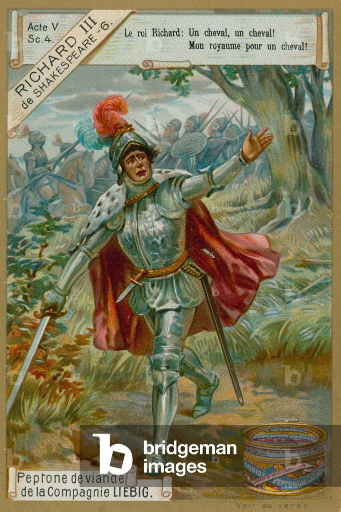 My Kingdom for a Horse, Act IV, Scene IV from 'Richard III' by William Shakespeare  (chromolitho)