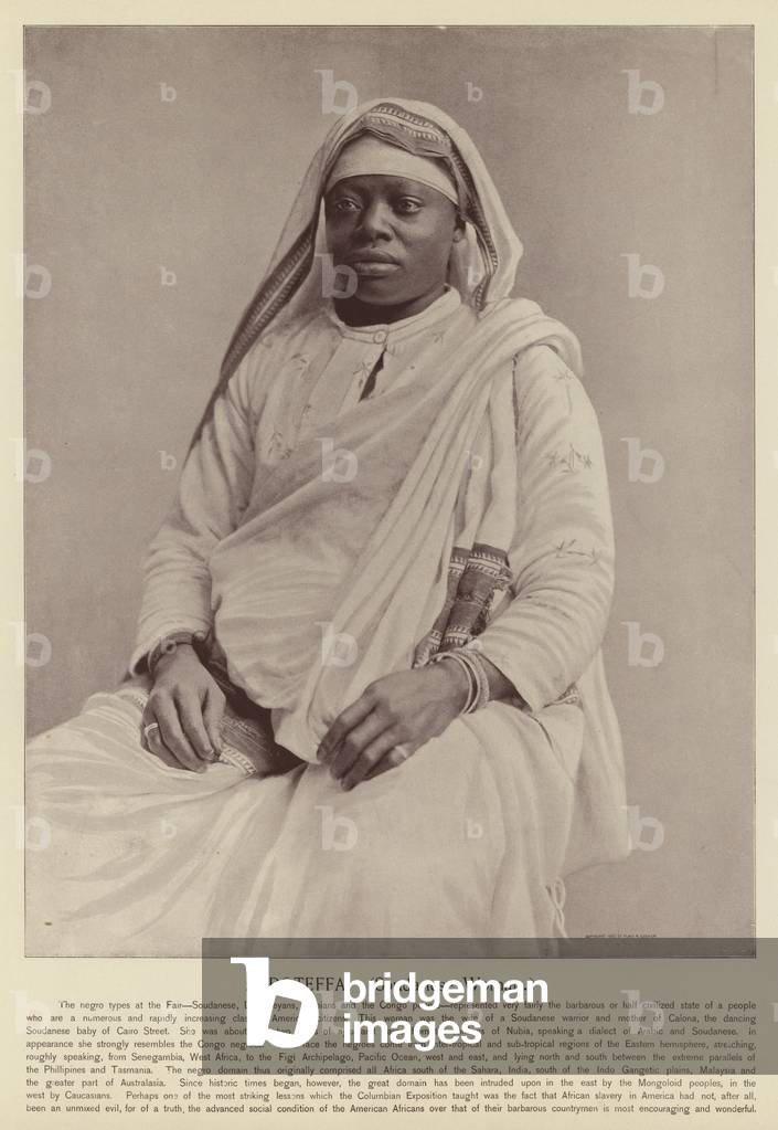 Zaroteffa, Soudanese Woman (b/w photo)