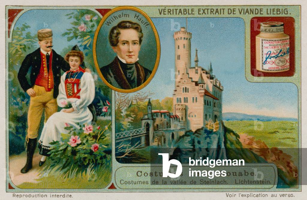 The clothing of the valley of Steinlach, Wilhelm Hauff and Lichtenstein (chromolitho)
