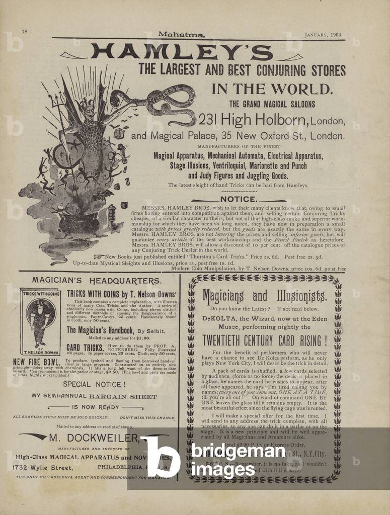 Hamley's Advertisement (litho)