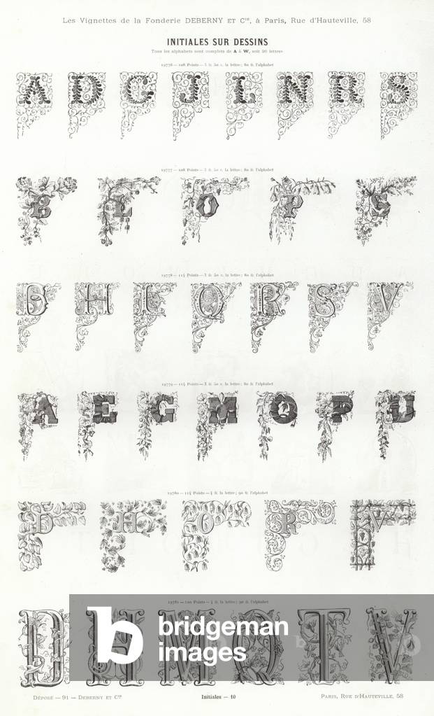 Page from Vignettes Typographiques (engraving)