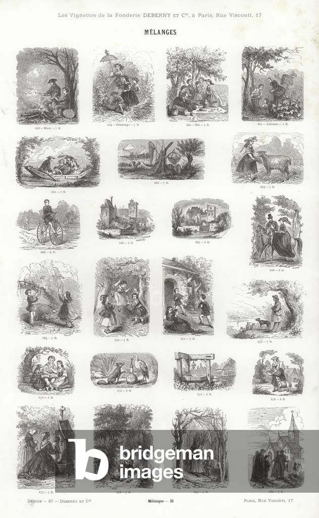 Page from Vignettes Typographiques (engraving)