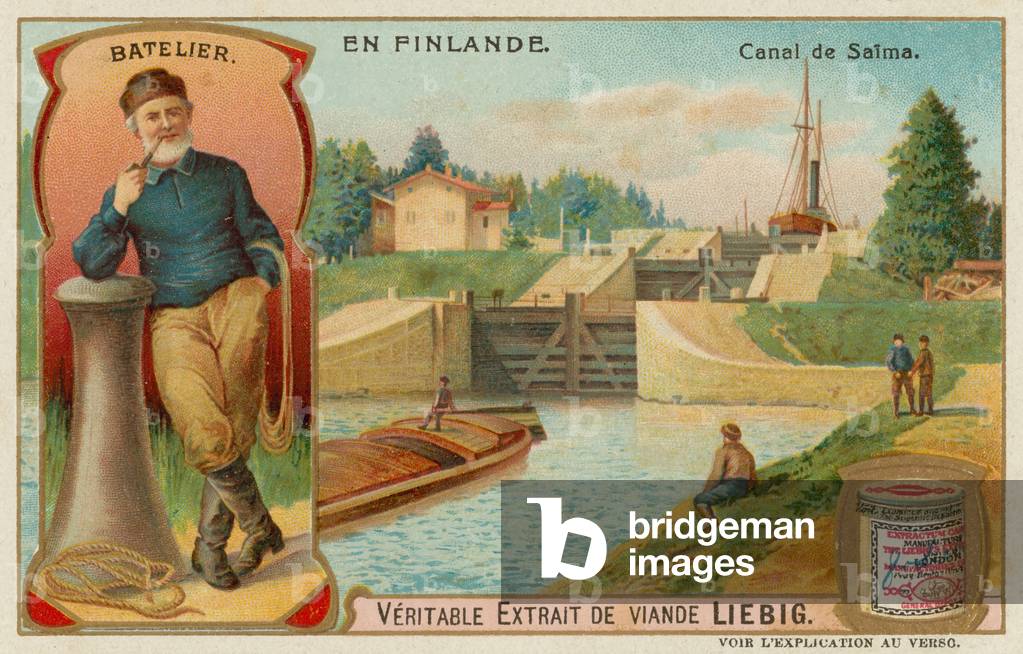 Waterman and Saimaa Canal (chromolitho)