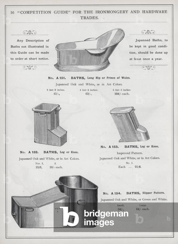 Page of catalogue for the Ironmongery and Hardware Trades, c 1895 (litho)