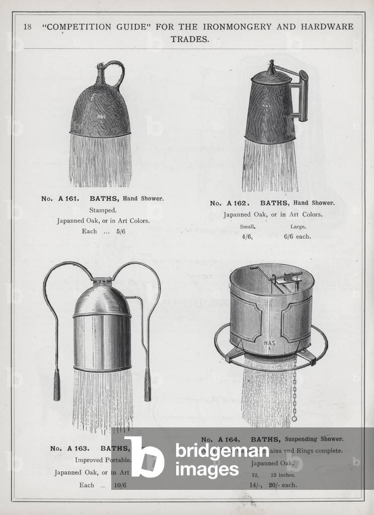 Page of catalogue for the Ironmongery and Hardware Trades, c 1895 (litho)