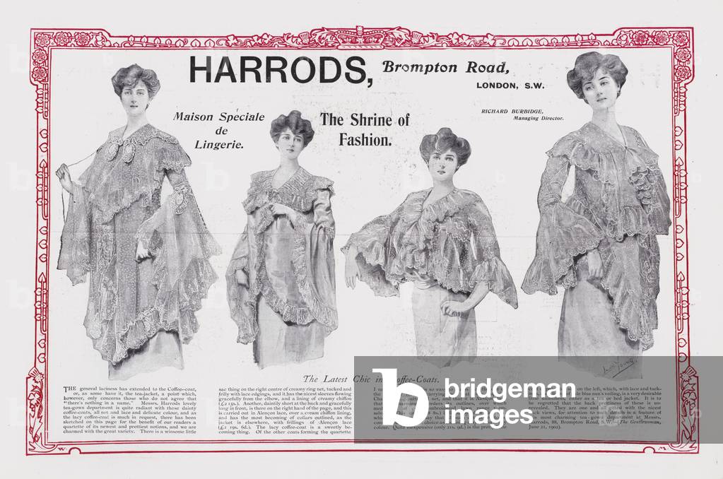 Page of advertisements for The Gentlewoman (litho)