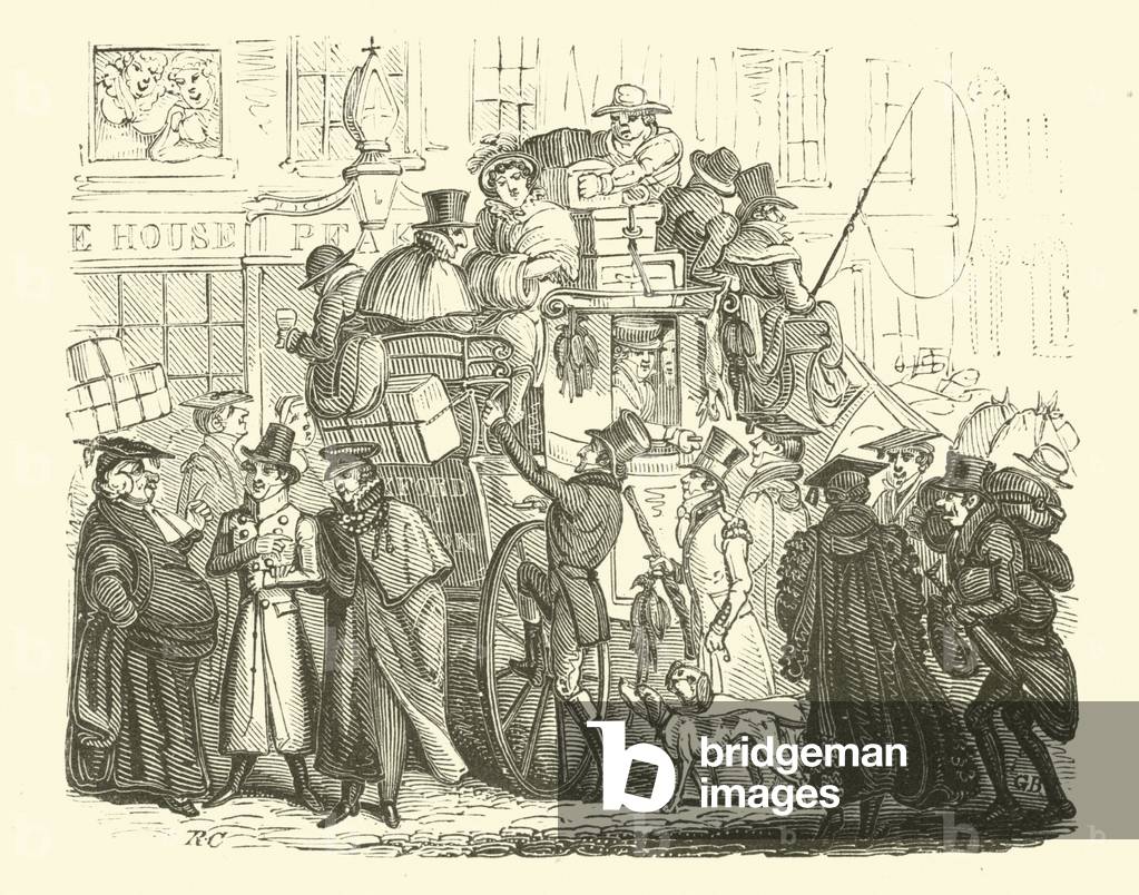 Oxford To London Coach (woodcut)