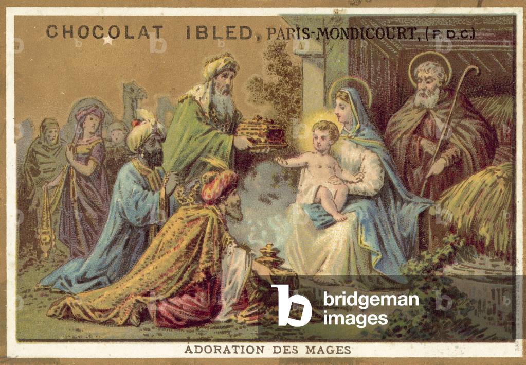 Adoration of the Magi (chromolitho)