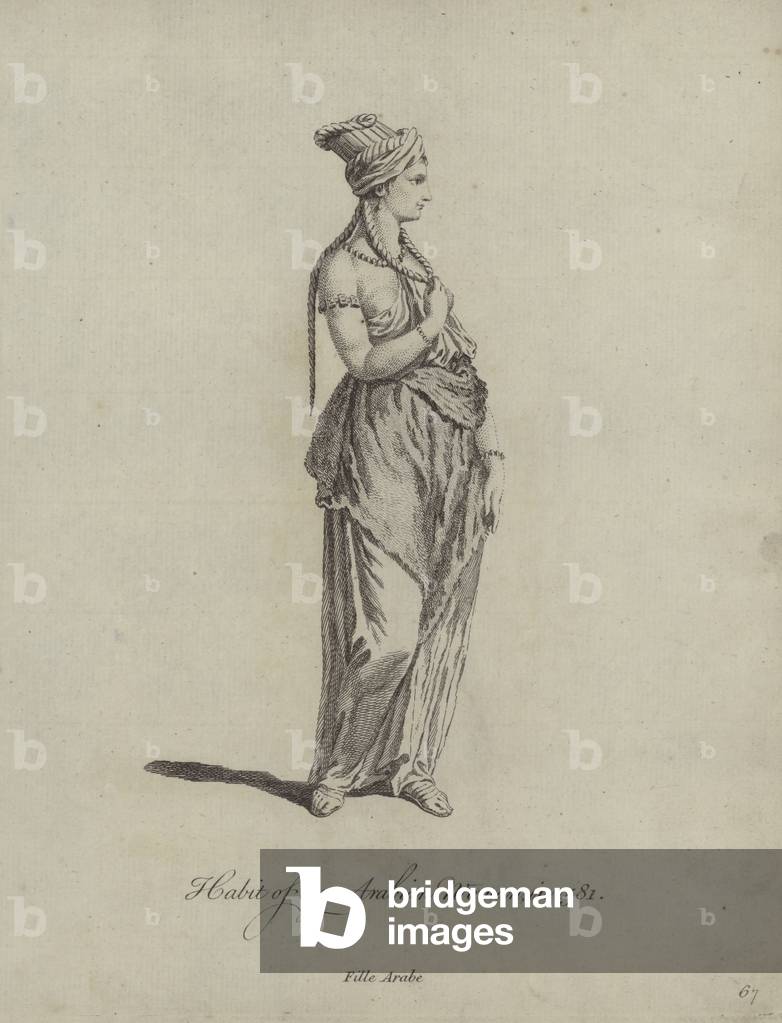 Habit of an Arabian Woman in 1581 (engraving)