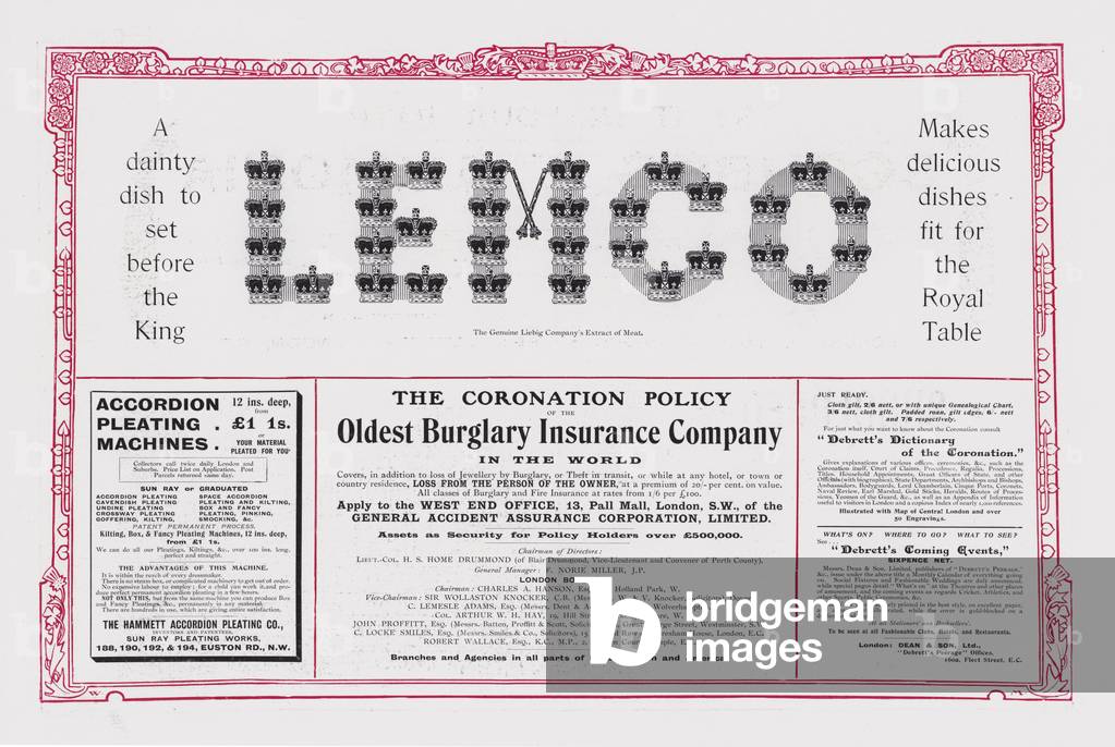 Page of advertisements for The Gentlewoman (litho)