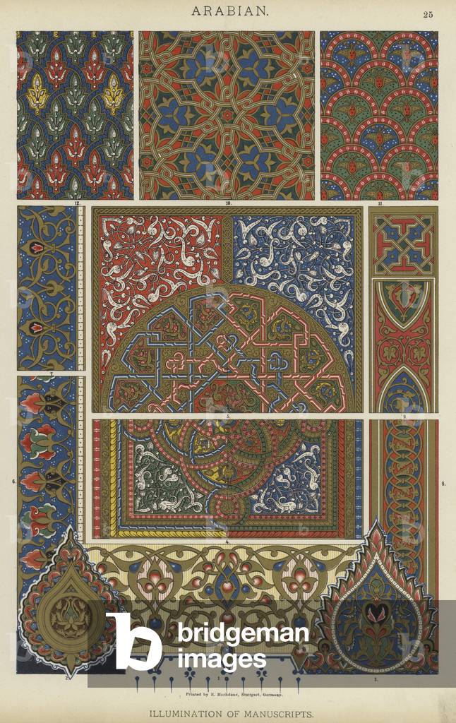 Arabian, Illumination of Manuscripts (colour litho)