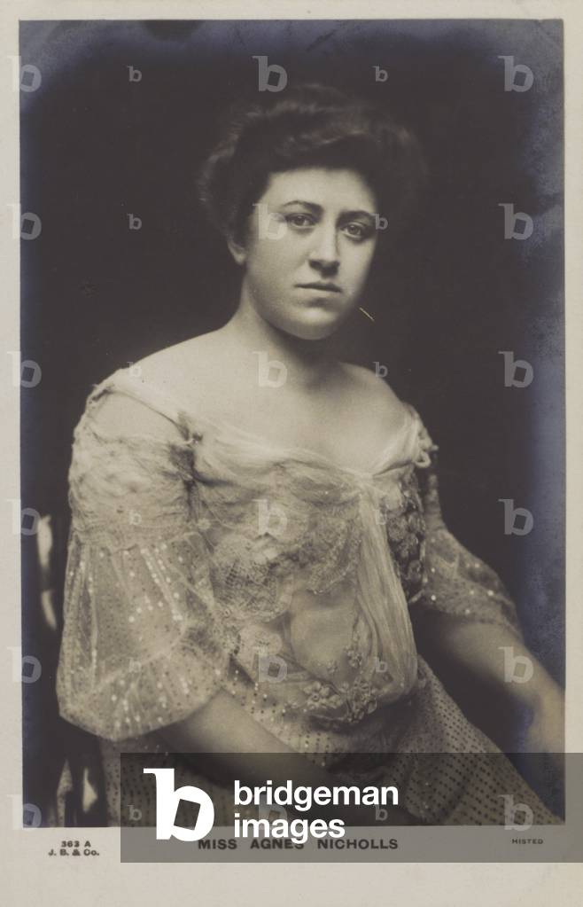 Agnes Nicholls, English soprano (b/w photo)