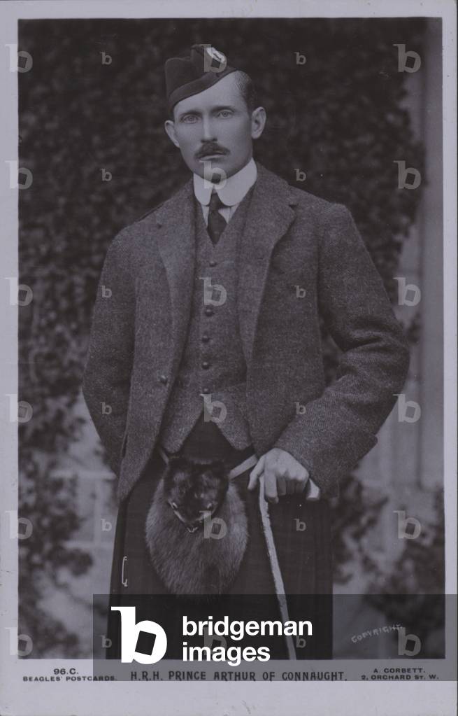 HRH Prince Arthur of Connaught (b/w photo)