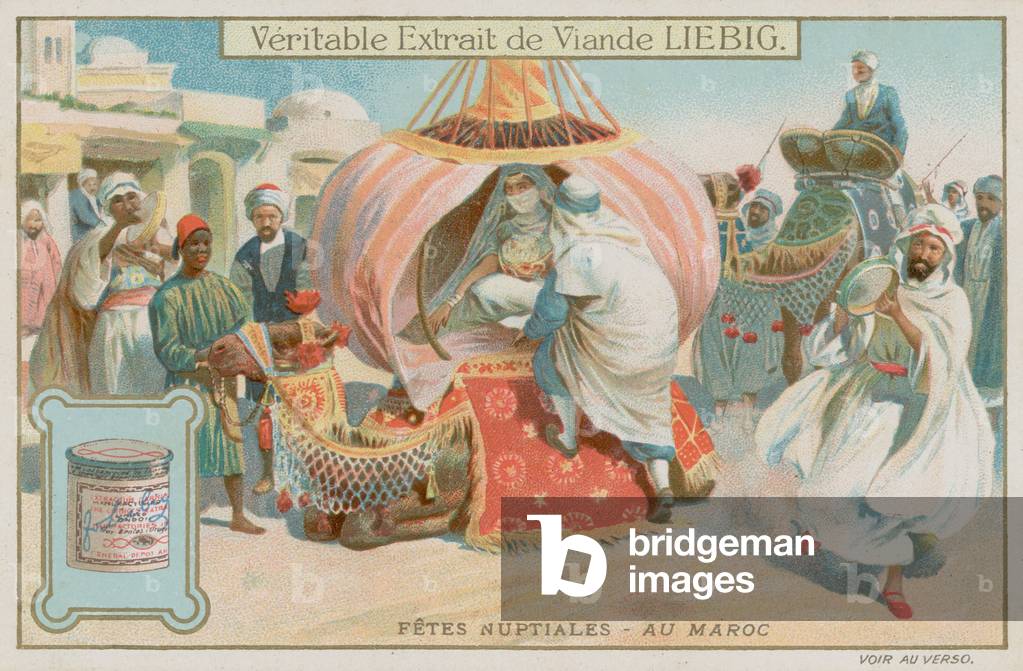 Moroccan wedding celebrations (chromolitho)