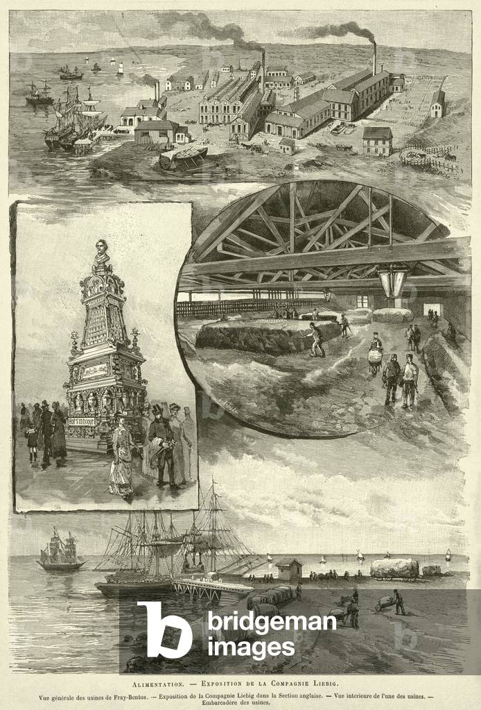 Alimentation, Exposition de la Compagnie Liebig (engraving)