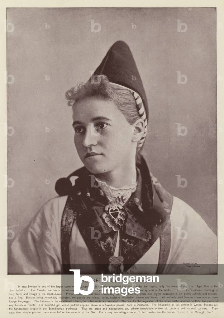 Margarette Olsen, Swede (b/w photo)