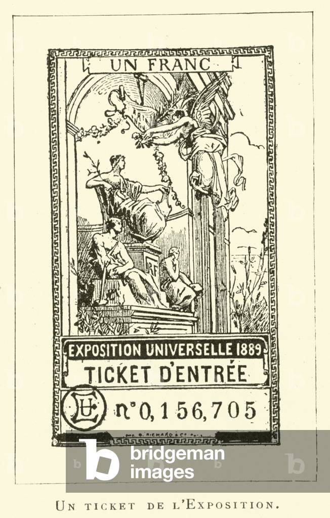 Un ticket de l'Exposition (engraving)