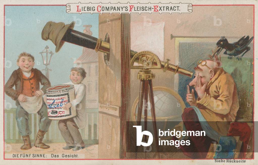 The Five Senses: Sight (chromolitho)