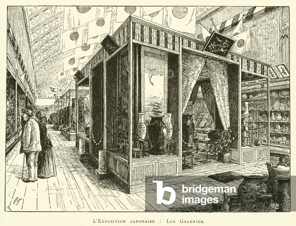L'Exposition japonaise, Les Galeries (engraving)
