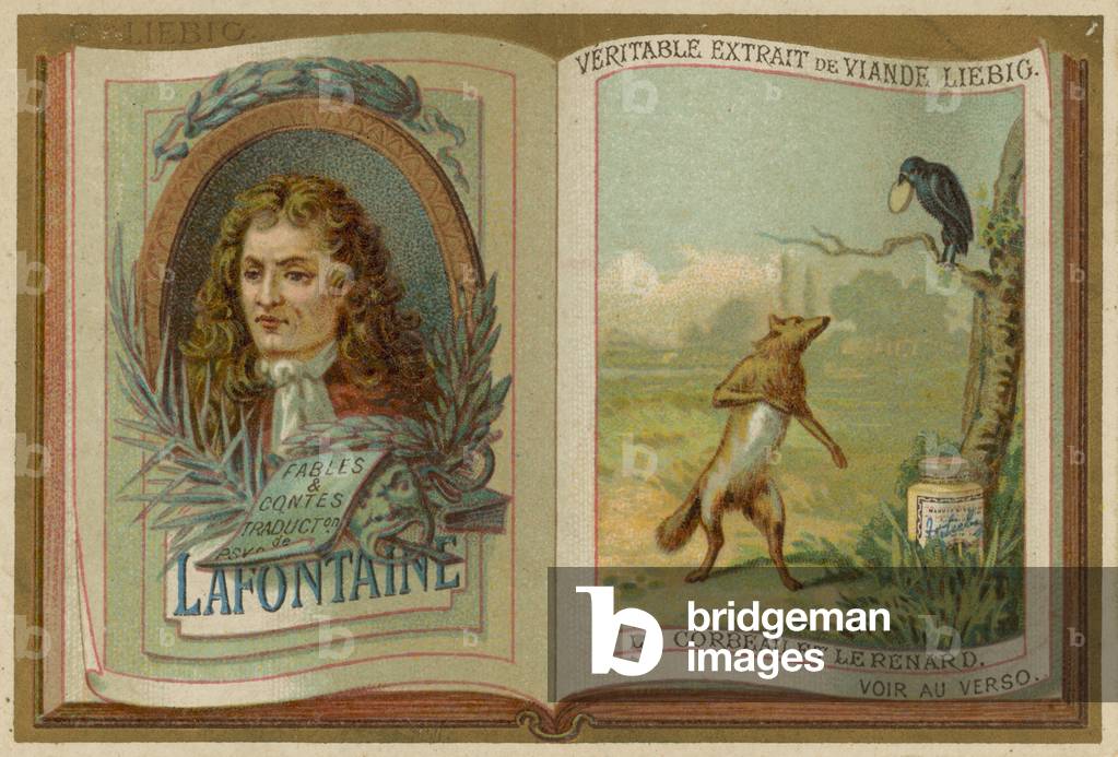 Lafontaine: Le Corbeau et Le Renard (chromolitho)