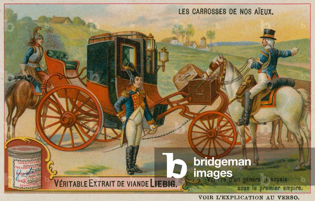 French carriage under the First Empire (chromolitho)