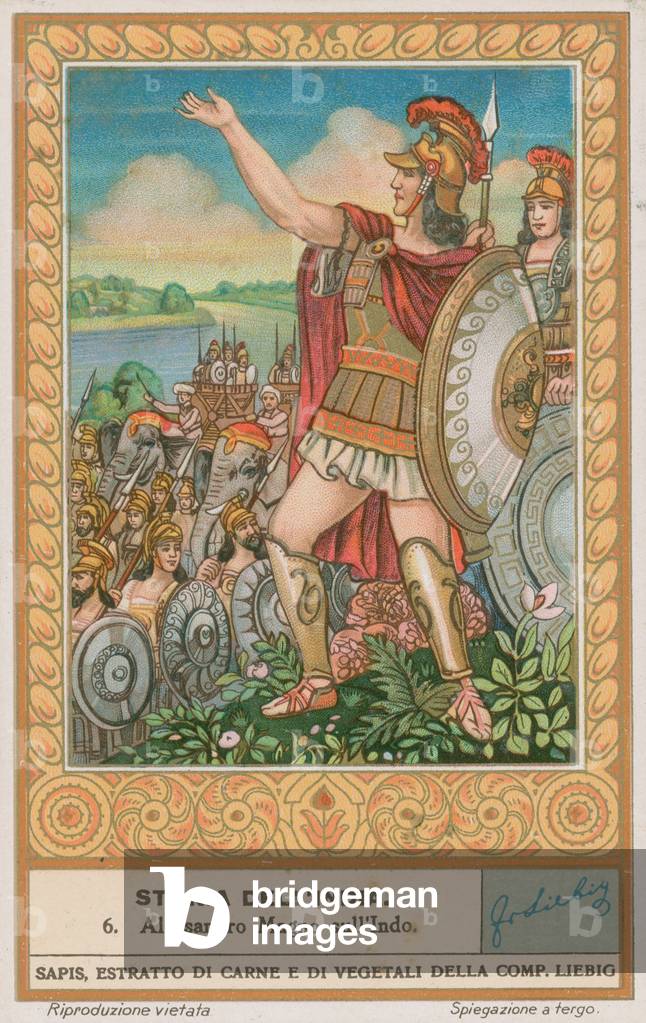 King Alexandra the Great in India (chromolitho)