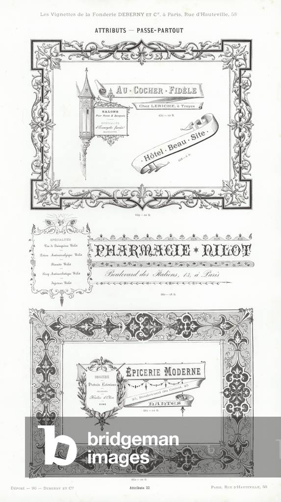 Page from Vignettes Typographiques (engraving)