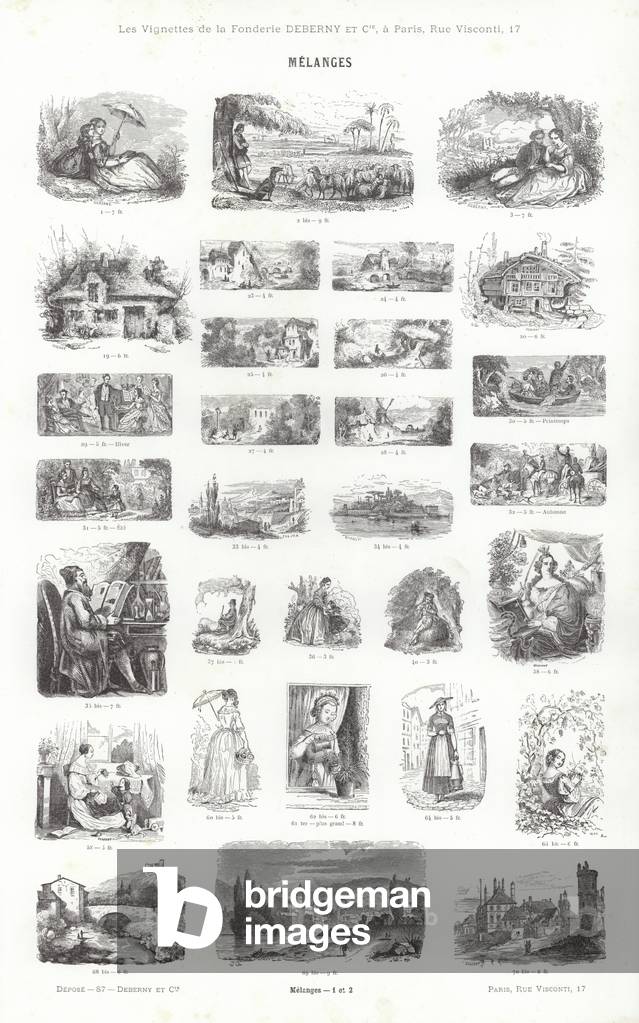 Page from Vignettes Typographiques (engraving)