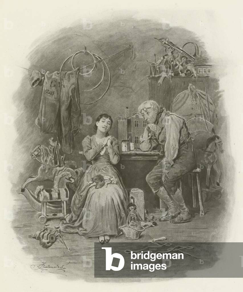 Caleb Plummer and his Blind Daughter (engraving)