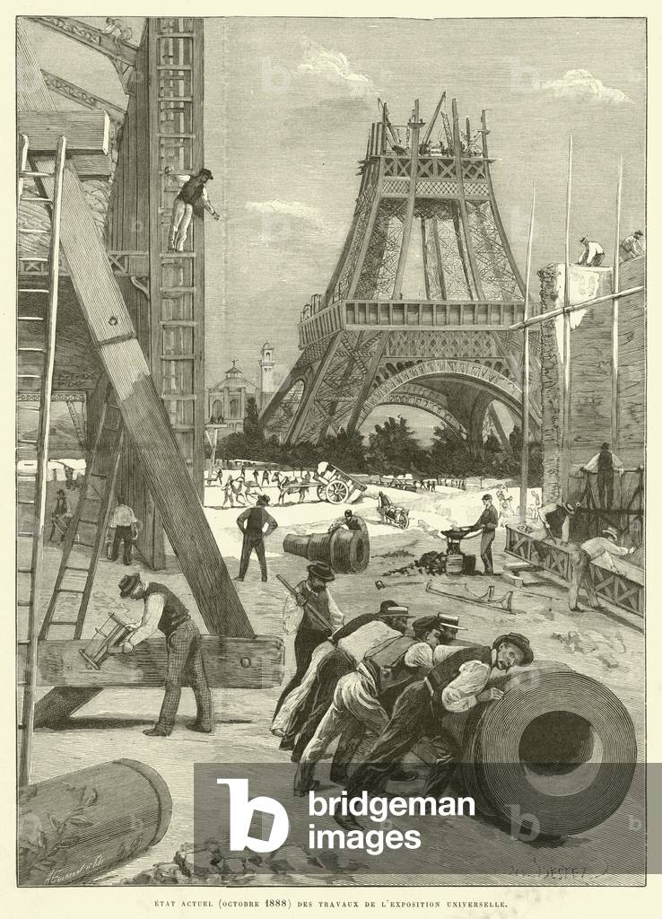 Etat Actuel (Octobre 1888) des Travaux de L'Exposition Universelle (engraving)