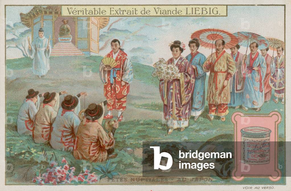 Japanese wedding ceremonies (chromolitho)