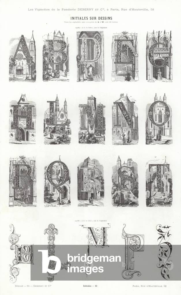 Page from Vignettes Typographiques (engraving)