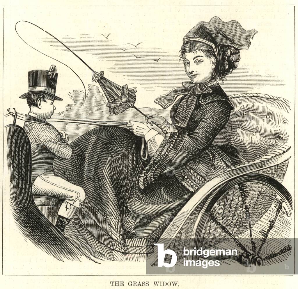 Representative Derby Women: The grass widow (engraving)