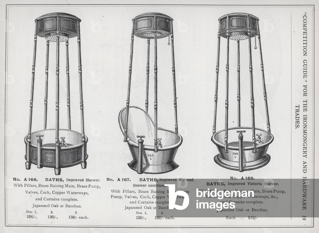 Page of catalogue for the Ironmongery and Hardware Trades, c 1895 (litho)