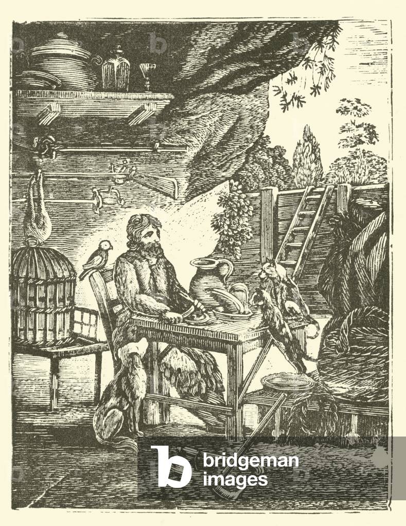 Robinson Crusoe (woodcut)