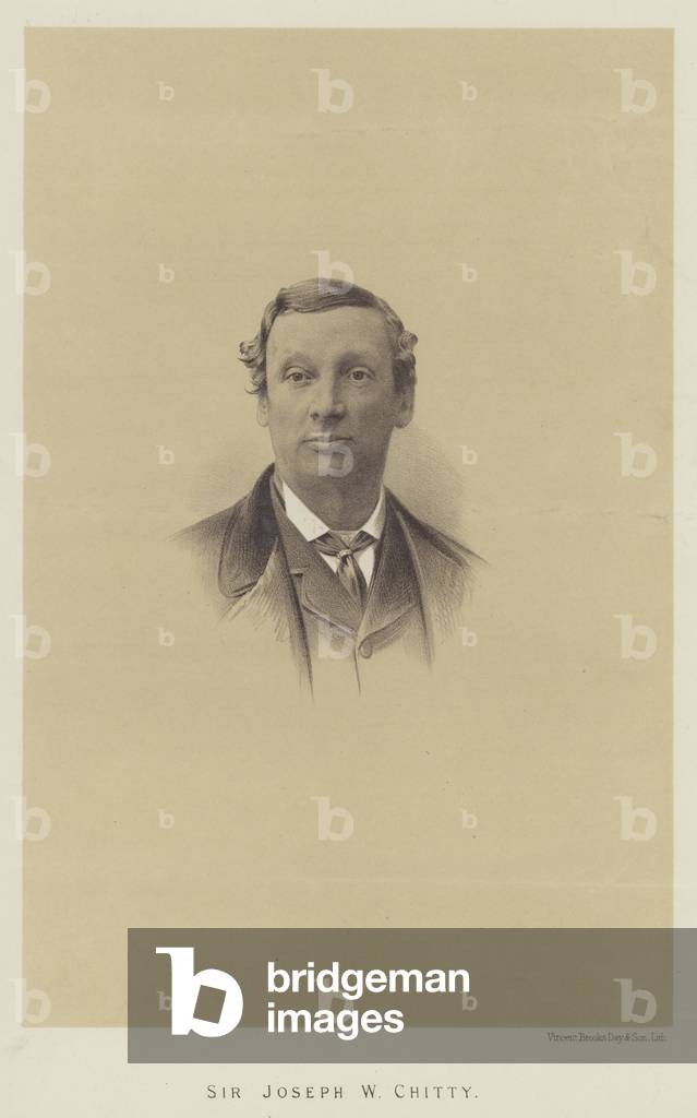 Sir Joseph W Chitty (litho)